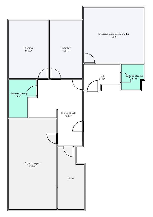 Malagnou ? Spacieux appartement traversant de 1 pièces à deux pas du centre-ville 4