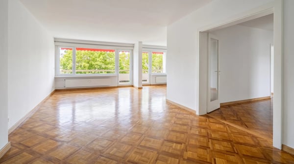 Champel - appartement traversant, étage élevé 1