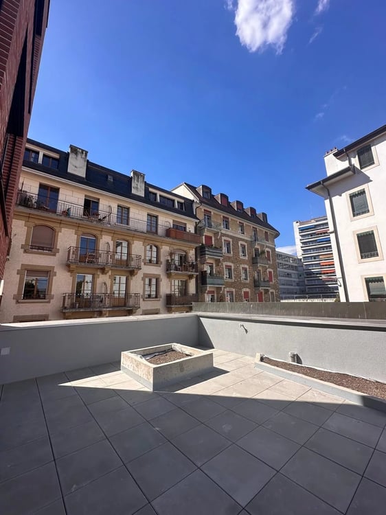 BIEN RARE - PETIT-SACONNEX ? 2 PIÈCES MEUBLÉ DE 37 M² AVEC TERRASSE ? RÉSIDENCE NEUVE 3