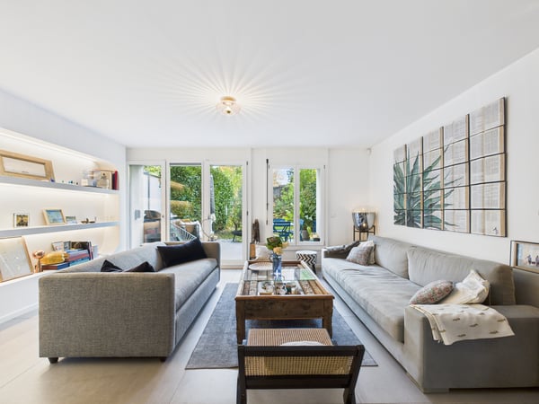 Villa contiguë rénovée avec jardin à Versoix 5