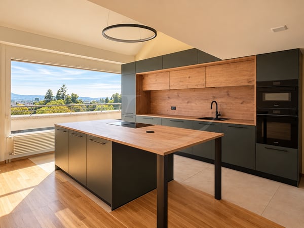 Rue Maurice-Braillard 40, Magnifique duplex traversant avec vue panoramique sur Genève, les Alpes et le Jura 1