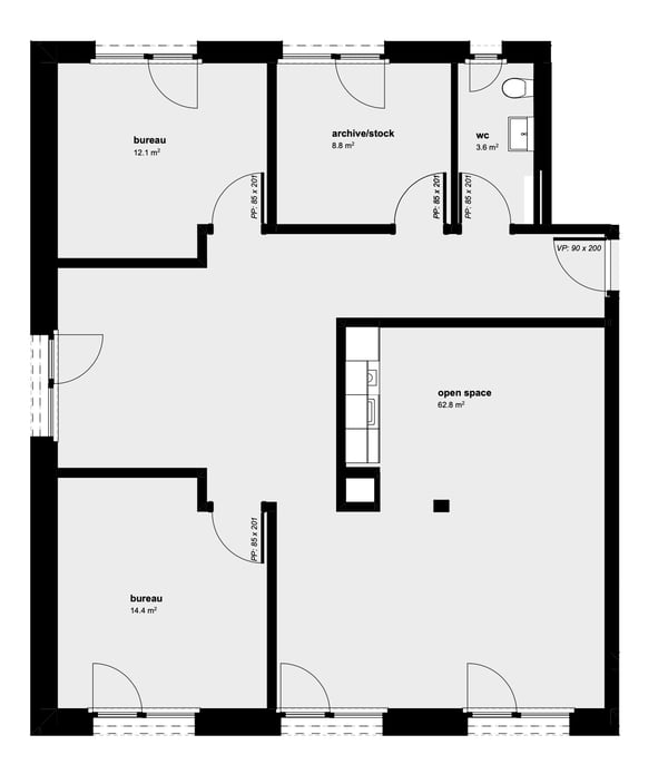 3 mois offerts ! Votre bureau avec places de parc à proximité 5