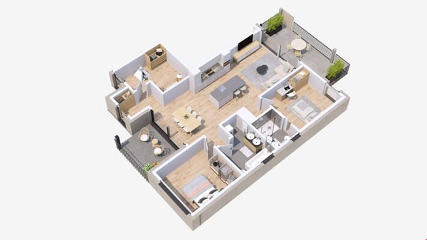 Neue 4.5-Zimmer-Wohnung - Großer Balkon 3