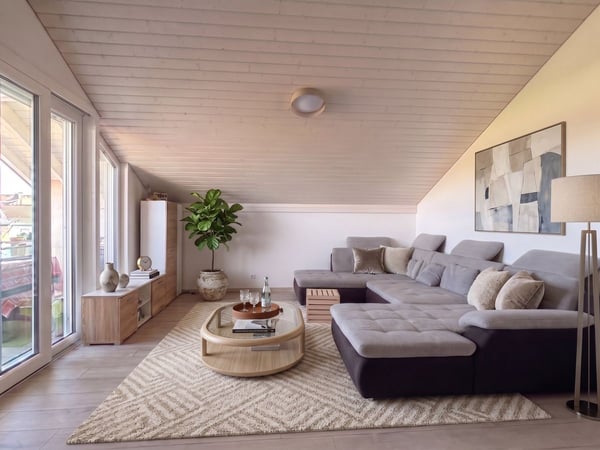 Appartement à vendre à Vallon (à 10 min de Payerne) - 4.5 pièces de 106 m², vue dégagée sur la campagne sans vis-à-vis 1