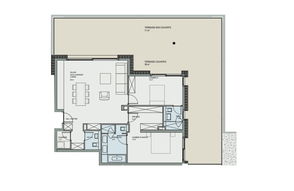 ANIERES - Appartement de luxe avec grande terrasse vue lac 4
