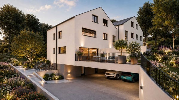 maison jumelée quartier résidentiel 9