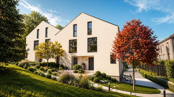 maison jumelée quartier résidentiel 2