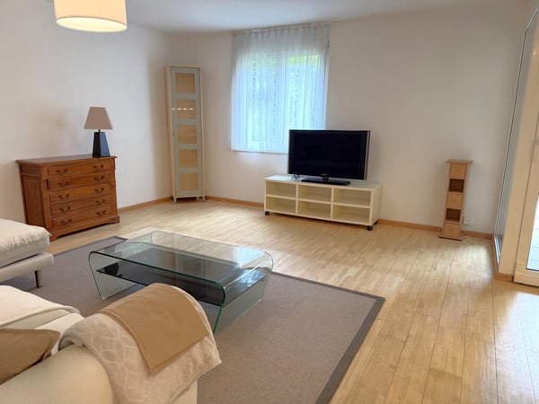 Bel appartement meublé de 3.5 pièces avec jardin 2