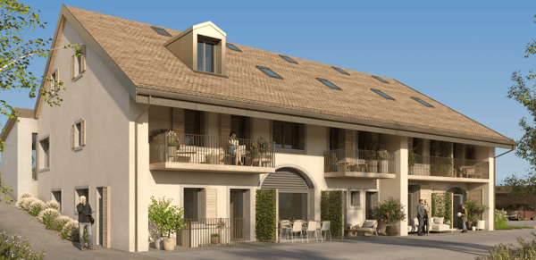 Appartement neuf de 5 pièces avec balcon à Arzier-Le Muids