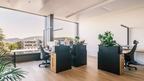 A green working environment designed for encounters and Synergies 8