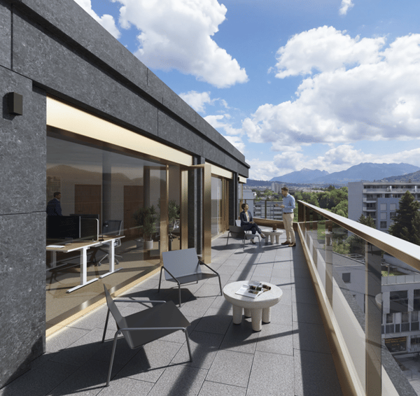 267 m² de bureaux au 4ème étage au cœur du quartier de Chêne Bourg 10
