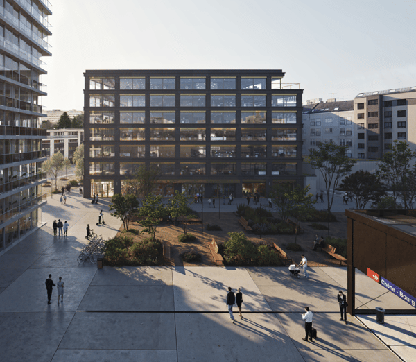 267 m² de bureaux au 4ème étage au cœur du quartier de Chêne Bourg