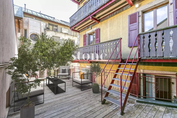 Superbe duplex avec grande terrasse au coeur des Eaux-Vives 1
