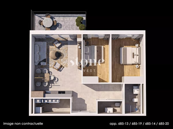 Superbe appartement neuf avec terrasse et jardin 9