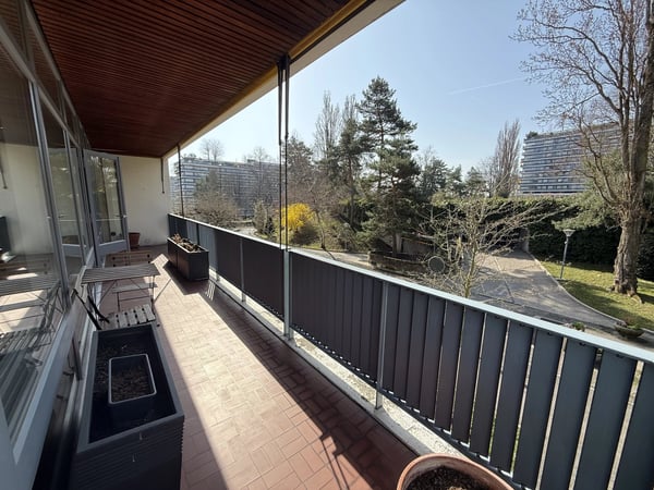 Magnifique appartement lumineux meublé récemment rénové de 58 m3 et 34 m3 de terrasse avec vue dégagée sur le parc 7