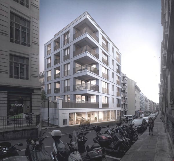 Grande arcade au centre-ville dans immeuble neuf 1