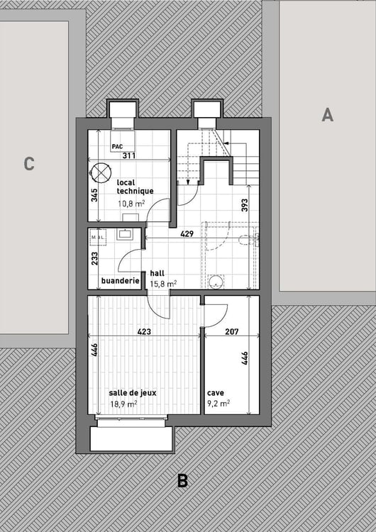Dernière villa! 3 HABITATIONS GROUPEES THPE/2000W - Vente sur plan 12