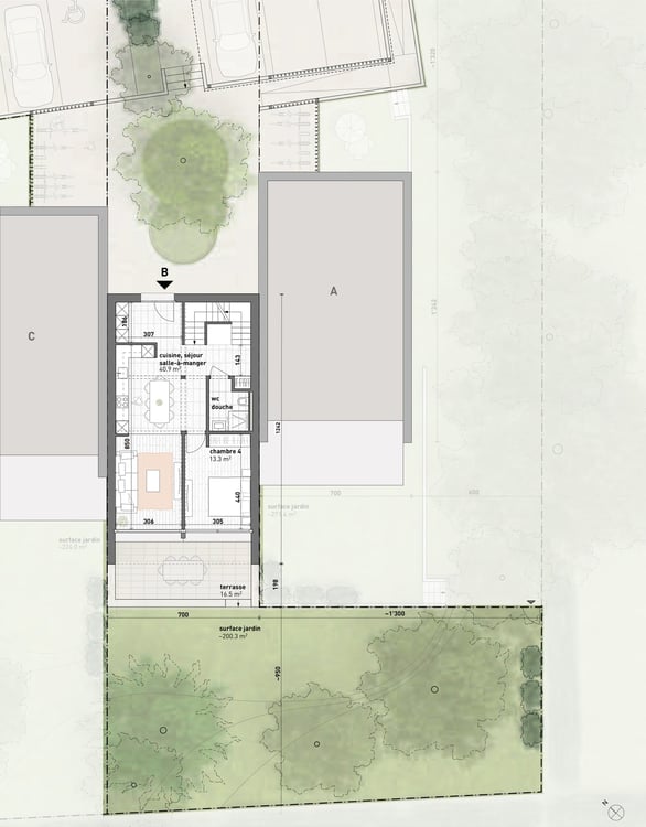 Dernière villa! 3 HABITATIONS GROUPEES THPE/2000W - Vente sur plan 9
