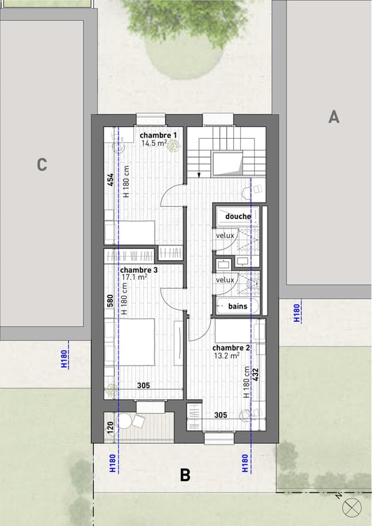 Dernière villa! 3 HABITATIONS GROUPEES THPE/2000W - Vente sur plan 11