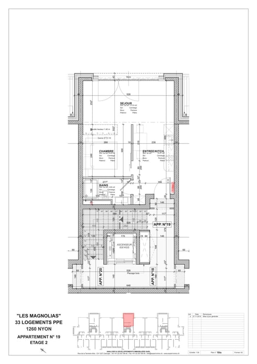 Studio meublé de standing au coeur de Nyon, au calme et a deux pas de la gare. 12