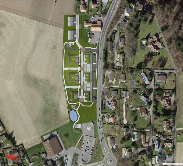 Le Mont - Bureau à louer de 140 m2 au 1er étage - Bâtiment Neuf 1