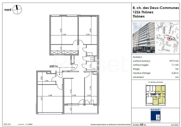 Bureaux d'environ 108 m² au 1er étage 4