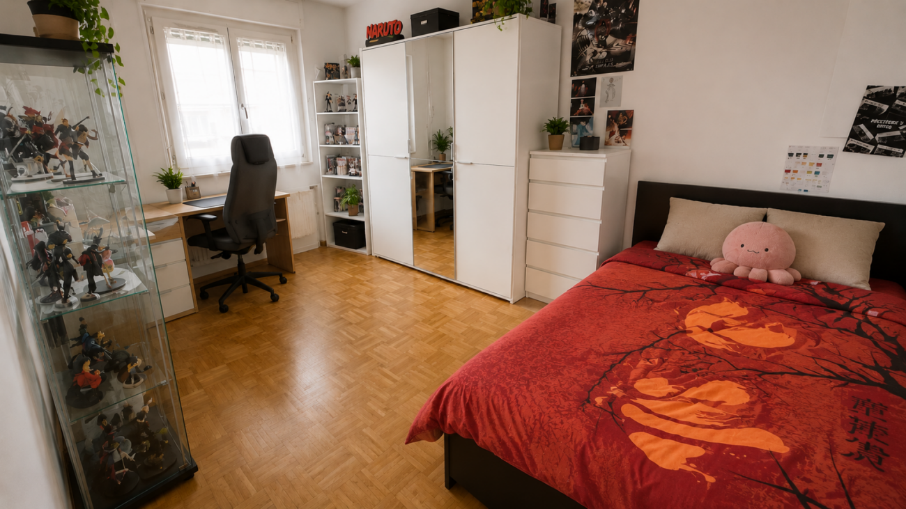 Spacieux attique de 5 pièces avec balcon, garage box et grande cave