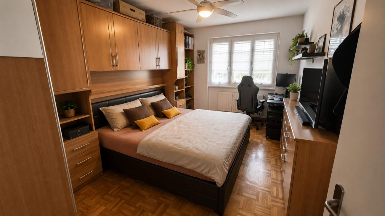 Spacieux attique de 5 pièces avec balcon, garage box et grande cave
