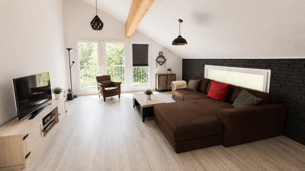 Superbe villa individuelle de 2 logements et disponible aménagé en grand studio, à proximité immédiate du centre d'Yverdon, avec spacieux jardin richement arboré et fleuri 23