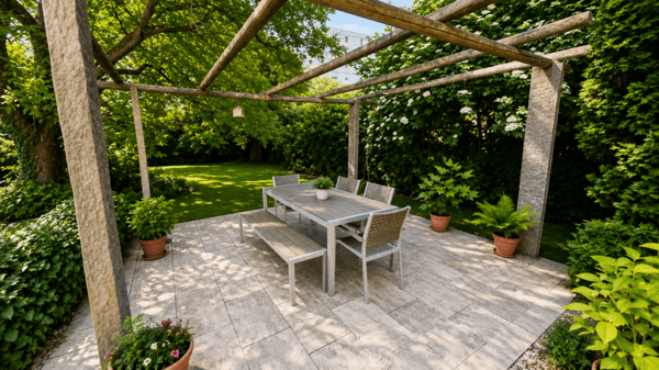 Superbe villa individuelle de 2 logements et disponible aménagé en grand studio, à proximité immédiate du centre d'Yverdon, avec spacieux jardin richement arboré et fleuri 4