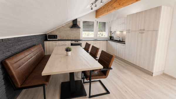 Superbe villa individuelle de 2 logements et disponible aménagé en grand studio, à proximité immédiate du centre d'Yverdon, avec spacieux jardin richement arboré et fleuri 26