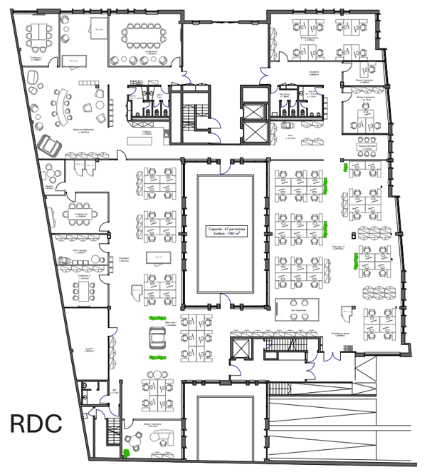 Surfaces de bureaux à louer secteur Acacias à Genève 9
