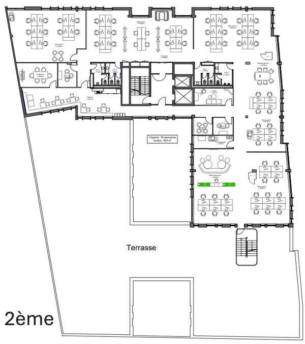 Surfaces de bureaux à louer secteur Acacias à Genève 11