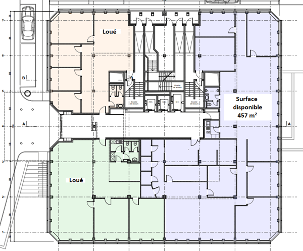 A louer, bureaux proches centre-ville de Genève, Avenue Louis-Casai : 4