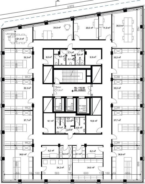 Bureaux et laboratoires divisibles dès 430 m2 à louer à Ecublens 5