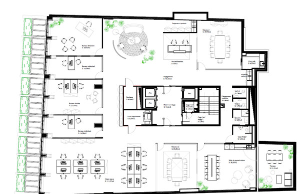 Bureaux rénovés à louer, centre-ville Genève 9