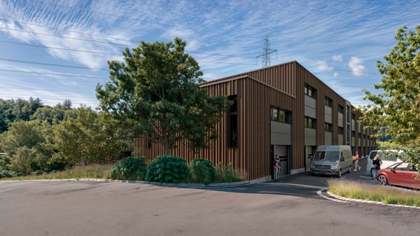 Ateliers & bureaux neufs à vendre ZI Budron, Mont-sur-Lausanne Lots modulables dès 381 m² Bâtiment Minergie 2
