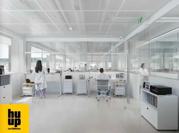 Vaudbureaux Minergie plateaux de 700 m2 divisibles dès 430 m2 au pied métro M1 et  Gare CFF 6