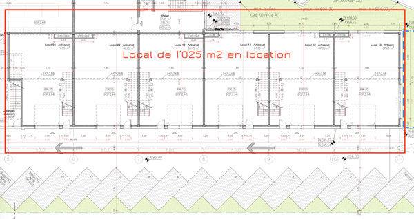 Votre nouvel espace Atelier / Production / Bureau - dès 310 m2 à 1'000 m2 grande hauteur sous plafond 1