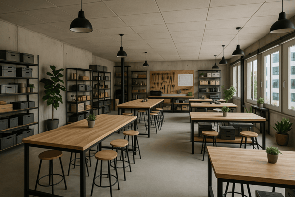 Surface d'atelier disponible, à louer immédiatement à Renens 1