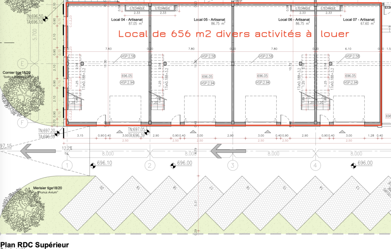 Votre nouvel espace Bureau, Atelier & Production - dès 310 m2 à 1'000 m2 grande hauteur sous plafond