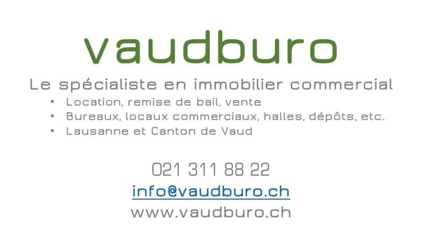 Une surface se libère ! Proche lac, transports, bureau de 360 m2 à louer à Morges 14