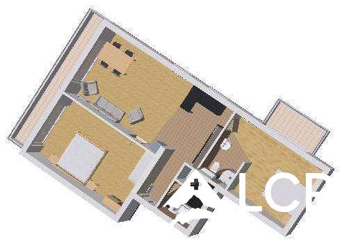 Magnifique meublé courte durée 1.5p // 2 chambres // Balcon vue lac 11