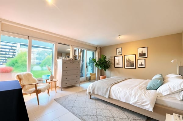 Rare à la vente - Duplex d'exception avec jardin et vue imprenable sur les montagnes 4