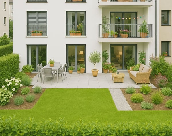 Magnifique appartement duplex en RDJ / 4 chambres / Jardin 2