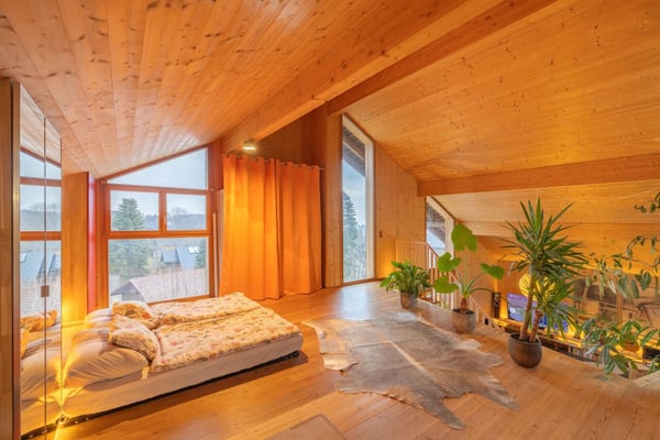 Magnifique villa d'architecte meublée avec 3 chambres au bord du forêt à Saint-Cergue 11