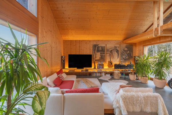 Magnifique villa d'architecte meublée avec 3 chambres au bord du forêt à Saint-Cergue 4