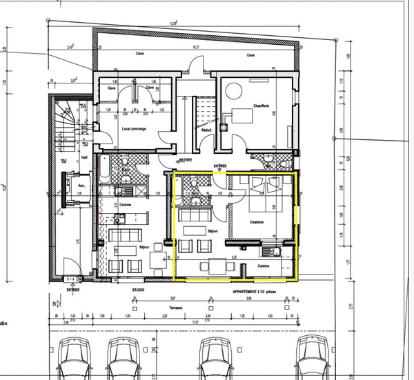 Magnifique 2,5 pièces neuf en plein centre - Place de parking sous couvert 7