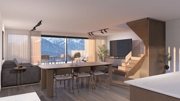 Magnifiques Maison mitoyenne neuve à Sion / Vex / Panneaux photovoltaïques 3