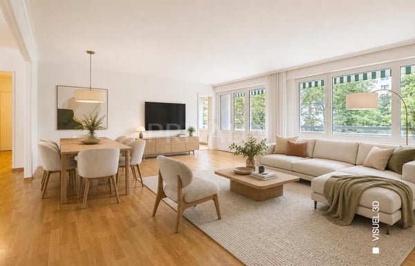 Magnifique appartement traversant dans un environnement verdoyant au coeur de Florissant 1